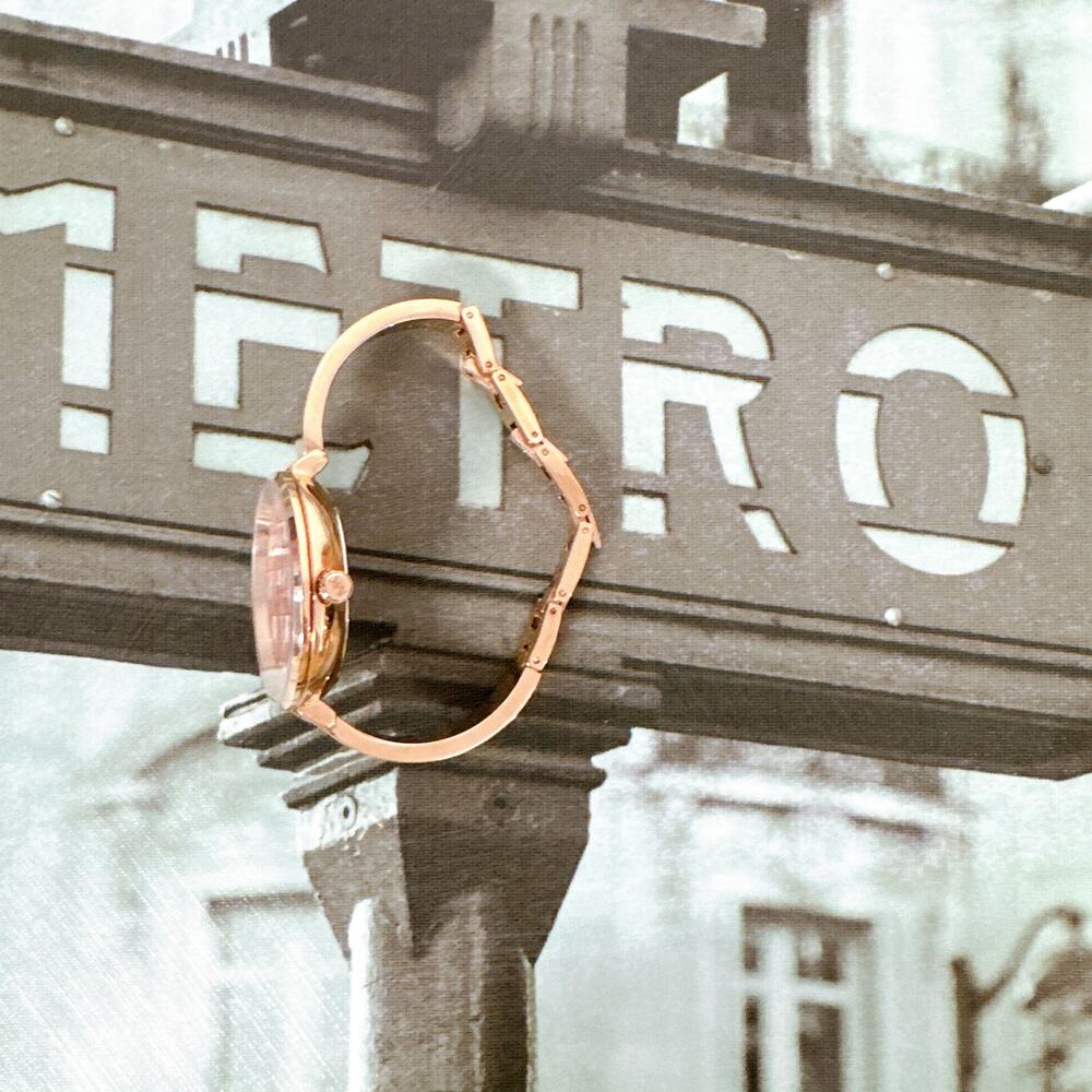 Michael Kors MK4679 Naia Rose Gold-Tone Logo Watch - Picture 3 of 6